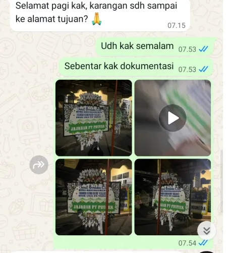 Pengiriman Papan Bunga Selamat Sliyeg