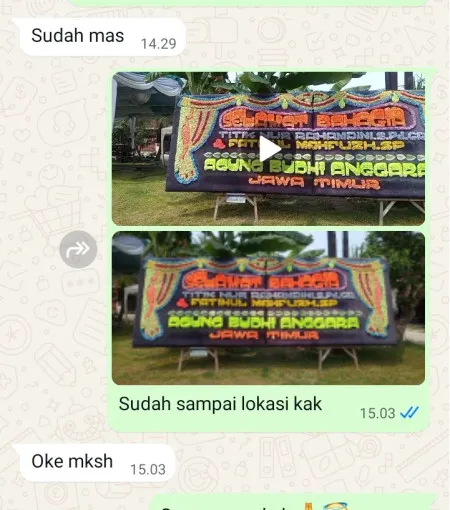 Pengiriman Papan Bunga Sliyeg